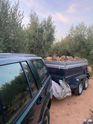 Leña de olivo y encina para chimenea-estufa