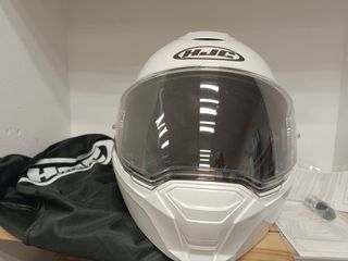 Casco HJC i100 Modular Blanco Perla Talla M