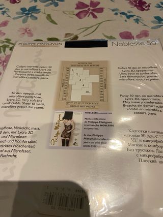 2 collant Philippe Matignon Noblesse 50
