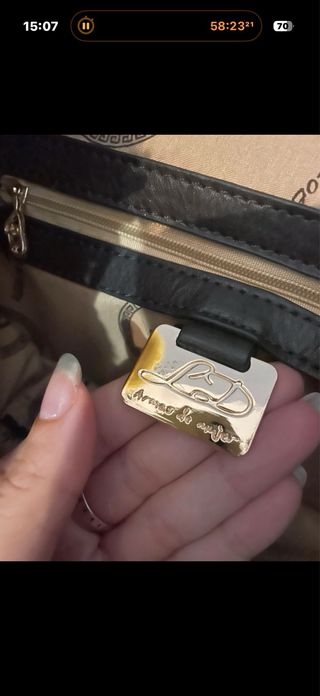 Bolso de pelo multicolor