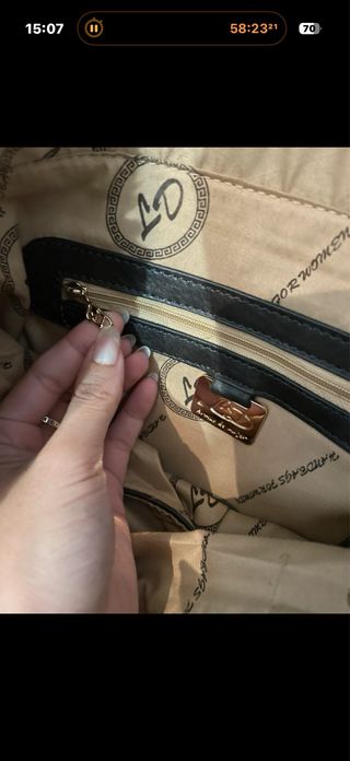 Bolso de pelo multicolor