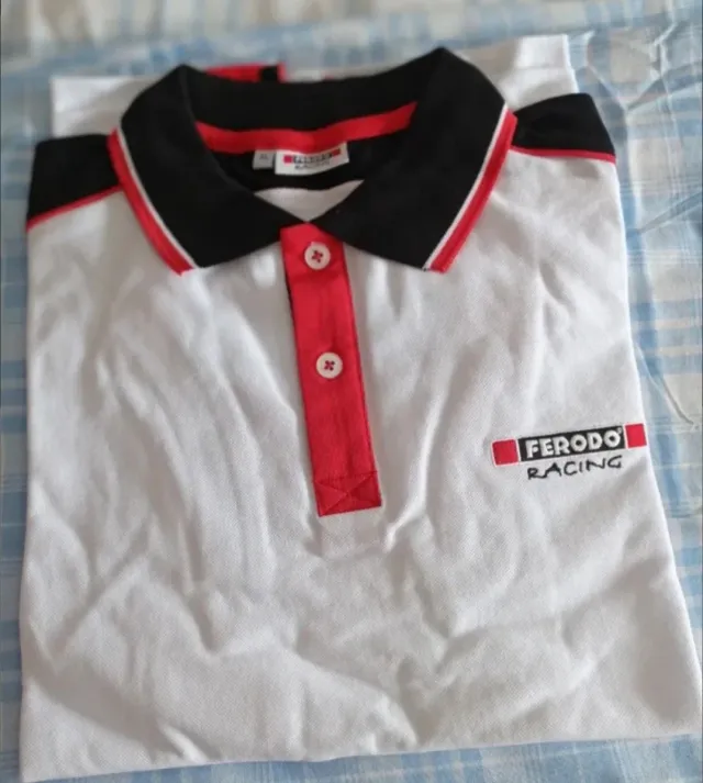 Polo Ferodo Racing Blanco/Rojo Talla L nueva