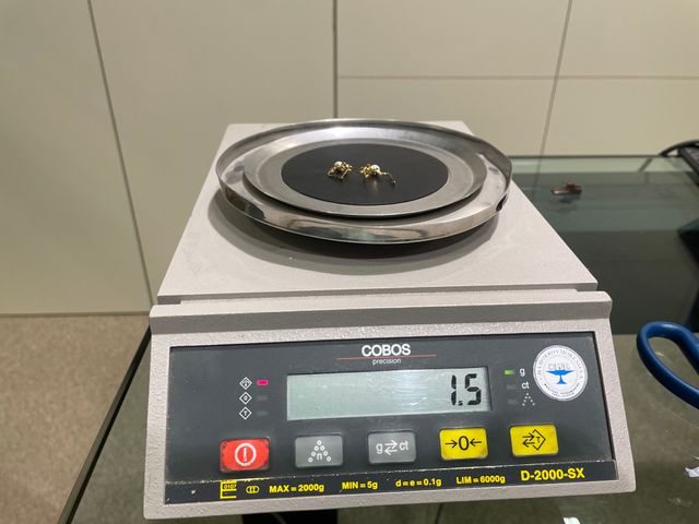 Pendientes Oro 18k Perla y Circonita