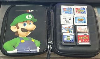 Funda Nintendo 3DS XL con 4 juegos