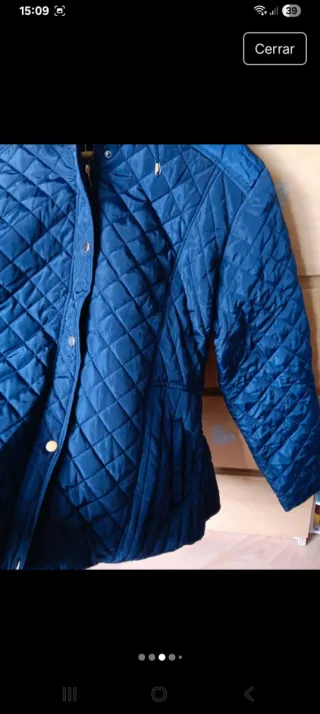 Abrigo plumífero azul XXXL nuevo