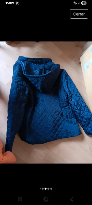 Abrigo plumífero azul XXXL nuevo