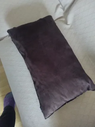 Cojín terciopelo marrón