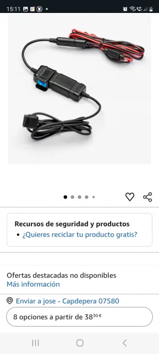 Cargador Inalámbrico Moto