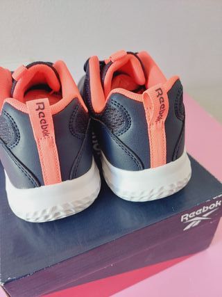Zapatillas Reebok Talla 38 Azul Marino y Naranja