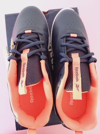 Zapatillas Reebok Talla 38 Azul Marino y Naranja
