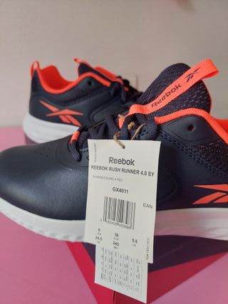 Zapatillas Reebok Talla 38 Azul Marino y Naranja