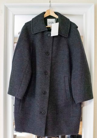 Abrigo COS Lana Gris Nuevo con Etiqueta