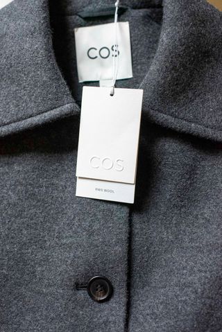 Abrigo COS Lana Gris Nuevo con Etiqueta