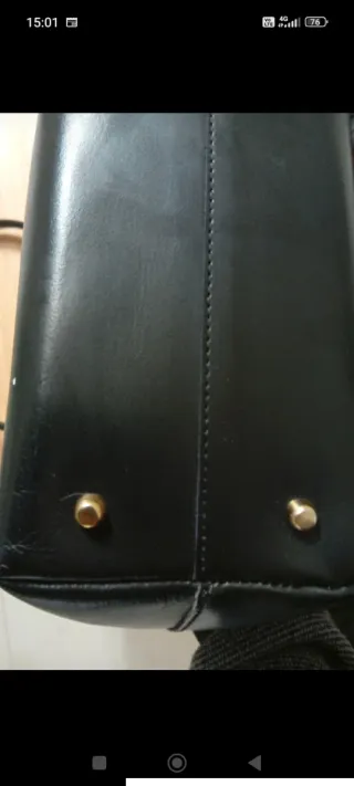 Borsa Vera Pelle Nera NUOVA