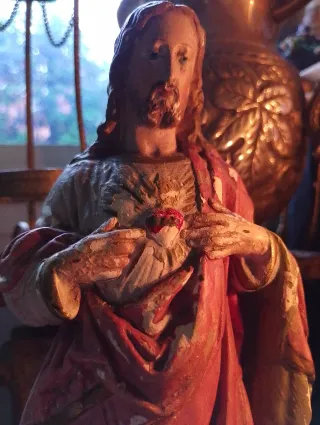 Statua antica Gesù Sacro Cuore
