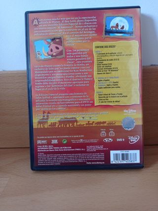 DVD El Rey León Edición Especial Disney