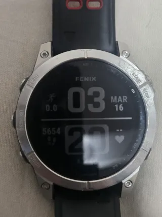 Garmin Fenix 7 Smartwatch Plata/Negro