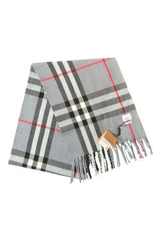 Burberry bufanda Gris y Rojo