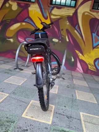 Bicicleta Eléctrica Btwin Declaton Candado Soporte