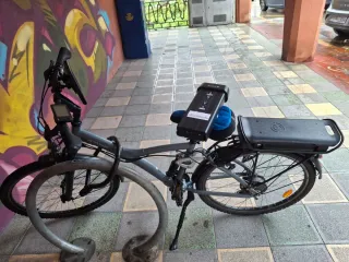 Bicicleta Eléctrica Btwin Declaton Candado Soporte