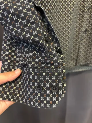 Camicia Uomo Pierre Cardin Fantasia Geometrica M