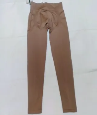 Leggings fitness beige