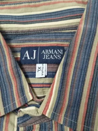 Camisa Armani Jeans Rayas Talla XL