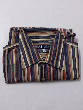 Camisa Armani Jeans Rayas Talla XL