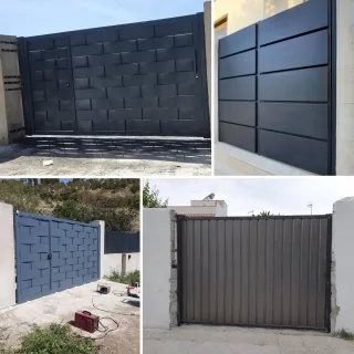 Puertas metálicas manuales y automáticas.