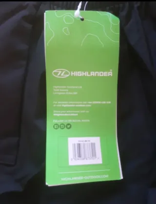 Pantalones Highlander impermeables negros