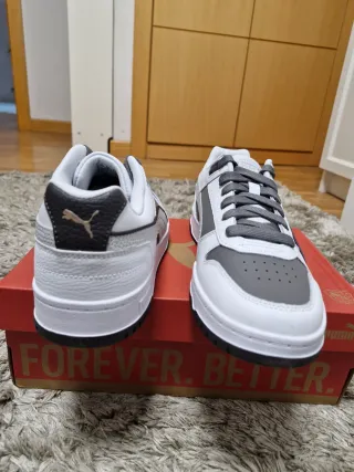 Zapatillas Puma RBD Game Low Gris/Blanco Talla 4