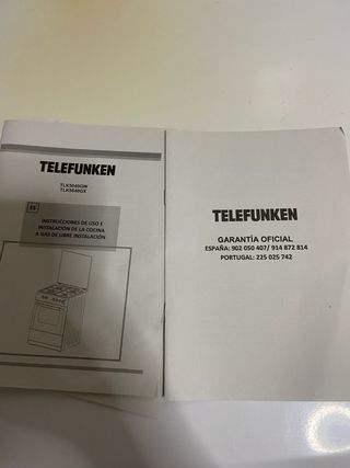 Cocina de gas con horno