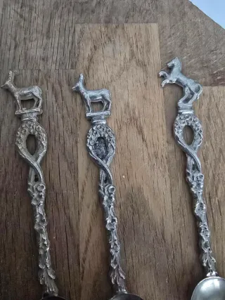 6 Cucchiaini Antichi Venezia Leone San Marco