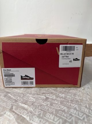 Vans Knu Skool Black/Gum Talla 41 Nuevas