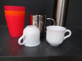 Termo y taza acero inoxidable