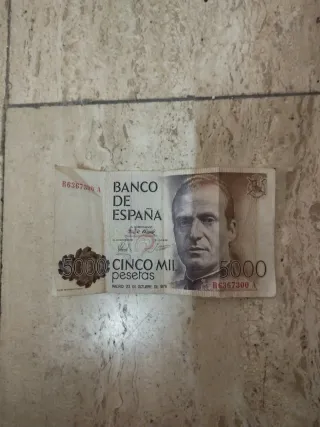 Billete 5000 Pesetas Banco de España 1979