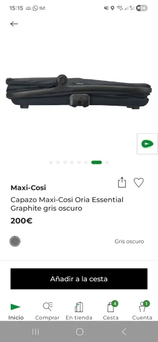 Capazo Maxi-Cosi Oria Negro