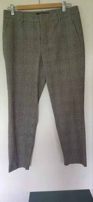 Pantalón cuadros Zara Talla M