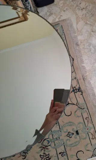 Tavolino rotondo specchio