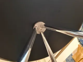 Tavolino rotondo specchio