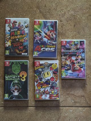 Nintendo Switch OLED Edición Mario + 5 Juegos
