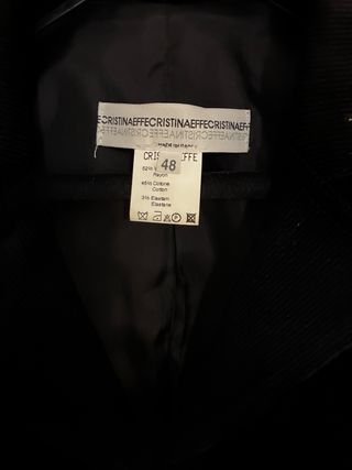 Completo velluto nero Cristinaeffe