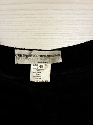 Completo velluto nero Cristinaeffe