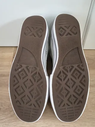 Converse con plataforma talla 40 color blanco