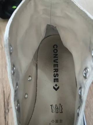 Converse con plataforma talla 40 color blanco