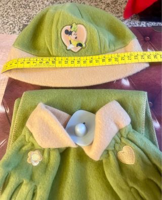 Conjunto Minnie Gorro Bufanda Guantes Infantil