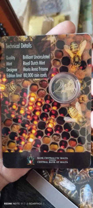 2 euros Abejas Malta 2024
