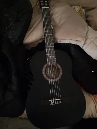 Guitarra Acústica Negra