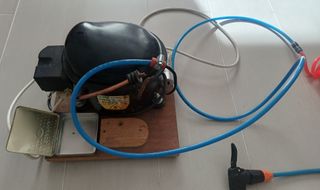 Compresor Aire Eléctrico con Manómetro