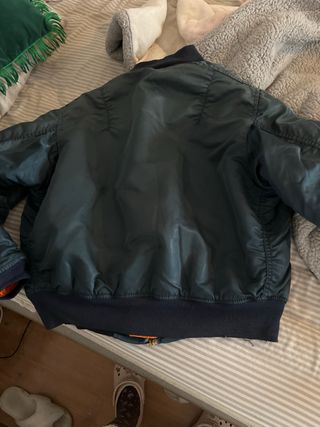 Chaqueta Bomber Alpha Industries Verde Naranja